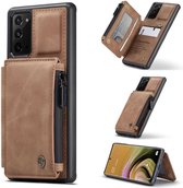 Portemonnee Hoesje | CASEME | Samsung Galaxy Note 20 Back Cover Wallet Case - Brown