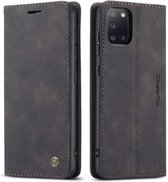 Portemonnee Hoesje Samsung Galaxy A31 | Retro Wallet Case | CASEME | Zwart