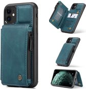 Portemonnee Hoesje | CASEME | Apple iPhone 11 Back Cover Wallet Case | Blauw