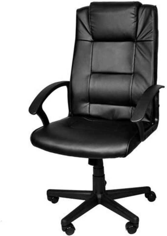 Malatec Boston chaise de bureau - chaise de direction - ergonomique - mobile - noir