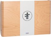 Wandverschoontafel van hout in de kleur beuken met een middendeel van metaal KAWAQ by Timkid