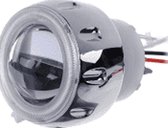 Xenon Angel eye voor Motorfiets / Scooters - Gele Angeleye met Groene Devil Eye