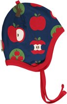 Maxomorra Hat Helmet Velours |APPLE| maat 1-4 maanden