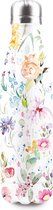 EasyLife Thermosfles - Roestvrij Staal - Drinkfles - 500ML - Watercolour
