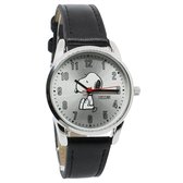 Peanuts Watches Peanuts Snoopy Kids Time PU strap Horloge 33 mm Ø - Horloge geschenkset - Zwart