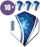 ABC Darts - Dart Flights Pentathlon Wave Blauw - 8 sets (24 stuks)