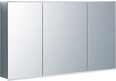 Geberit Option Plus spiegelkast met 3 dubbelzijdige spiegeldeuren met led verlichting 120x70x17.2cm
