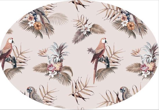 papier peint cercle - Ara - autocollant - 145-100cm - résistant à l'eau et à la déchirure