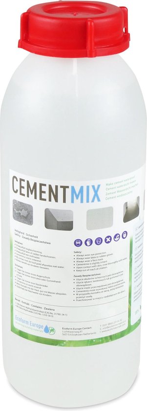 Cementmix 1 liter - Maakt cement door en door permanent 100% waterdicht -  Tegen... | bol.com
