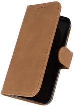 Wicked Narwal | bookstyle / book case/ wallet case Wallet Cases Hoesje voor Samsung Galaxy J3 2018 Bruin