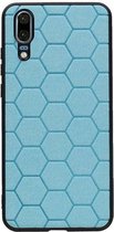 Wicked Narwal | Hexagon Hard Case voor Huawei P20 Blauw