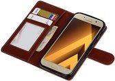 Wicked Narwal | Samsung Galaxy A3 2017 Portemonnee hoesje booktype wallet case Bruin