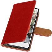 Wicked Narwal | Pull-UP bookstyle / book case/ wallet case Hoes voor Nokia 7 Rood