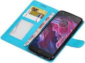 Wicked Narwal | Motorola Moto X4 Portemonnee hoesje booktype wallet case Turquoise