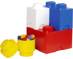 Opbergbox Brick, Set van 4, Multi - LEGO