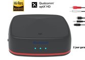 Bluetoolz® BTJR-B19 | Bluetooth 5.0 High Res Audio zender en ontvanger (aptxHD) | zwart | met Qualcomm CSR 8675 | 2 jaar garantie