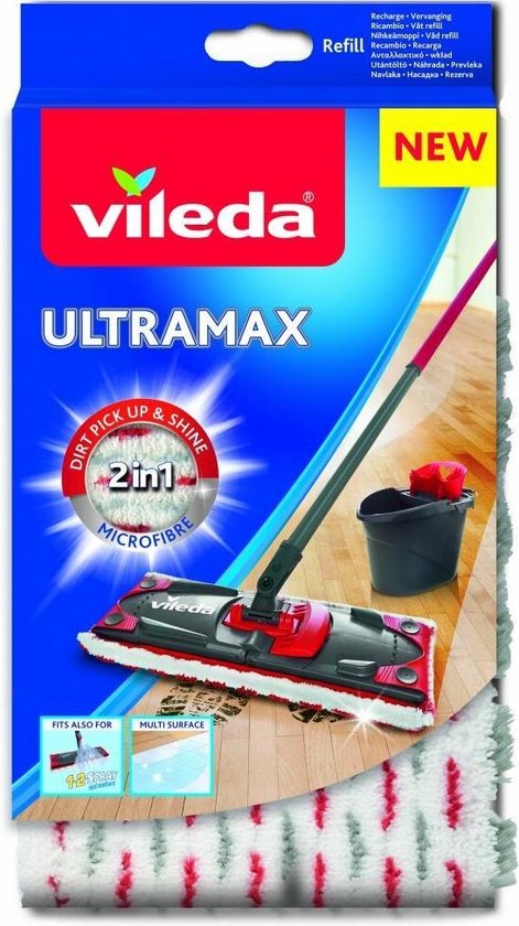Vileda UltraMax 2-in-1 – Navulling - Compatibel met UltraMax/Ultramat/1.2.Spray