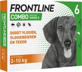 Frontline Combo - Anti vlooienmiddel en tekenmiddel - 2  Tot 10 Kg - Hond - 6 pipetten