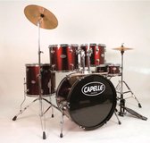 CAPELLE Akoestische drum 5 futs compleet 22 rood