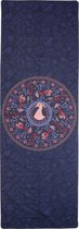 Yoga Handdoek - antislip - 174x 62 cm - purple peacock