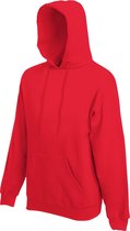 Fruit Of The Loom Heren Premium 70/30 Sweatshirt Capuchon / Hoodie (Rood)