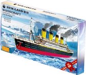 Bouwpakket Titanic Extra Large van hout- gekleurd