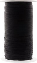 Waxkoord Katoen (ca. 1.5 mm) Black (500 Meter)