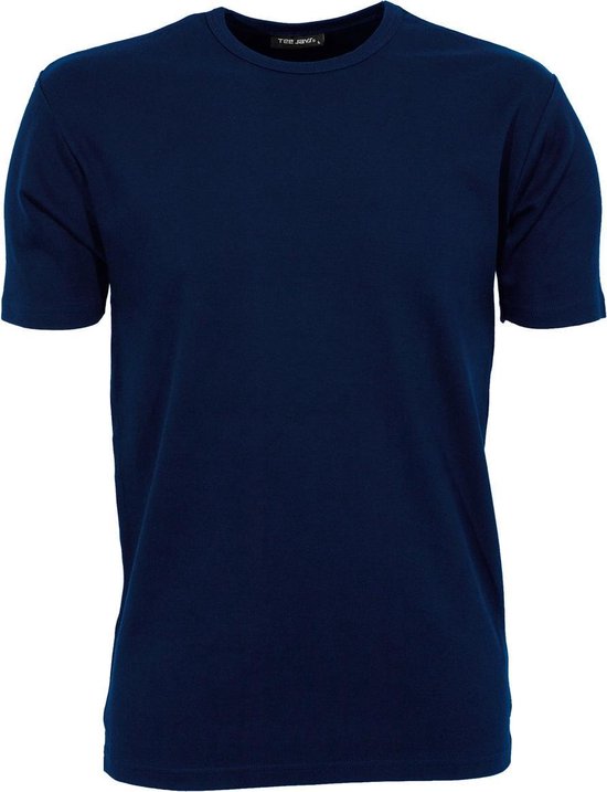 Tee Jays Hereninterlock T-Shirt met korte mouwen (Marineblauw)