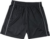 James and Nicholson Unisex Basic Team Shorts (Zwart/Wit)