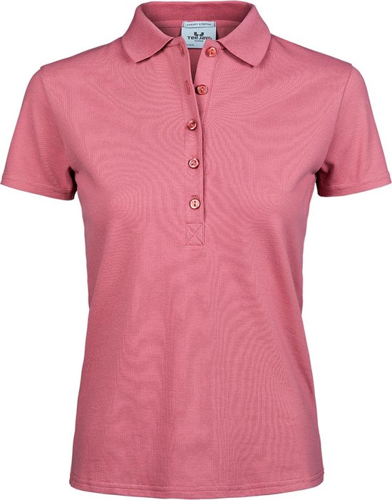 Tee Jays Dames/dames Luxe Stretch Poloshirt (Rose)