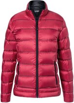 James and Nicholson Dames/dames Quilted Down Jacket (Rood/zwart)