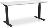 Zit-sta bureau elektrisch verstelbaar - MRC PRO NEN-EN 527 | 140 x 80 cm | frame zwart - blad wit | memory functie met USB | 150kg draagvermogen