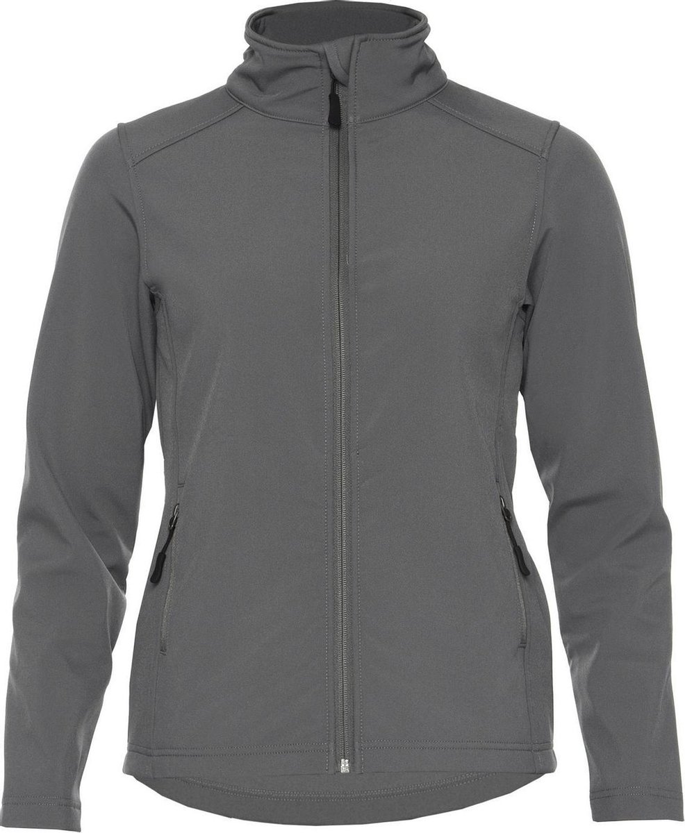 Gildan Dames/Dames Hamer Softshell Jasje Houtskool