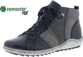 Remonte Dames Enkelboot R1476-02 Zwart/Combi - Maat 39