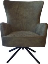 Draaifauteuil - Draaistoel - Stoel - Design Stoel - Fauteuil - Relaxstoel - Zitmeubel - Loungestoel - Lounge - Groen - 72 cm breed