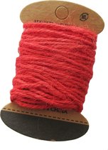 Hennep Touw 2mm | Jute Koord | Rood | Rol: 10 Meter