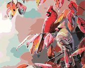 Peinture par numéro PBN-5478 - Vogels - Cardinal