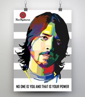 Poster Pop Art Dave Grohl - Foo Fighters - 50x70cm