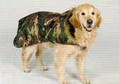 Hondenjasje Camouflage met bontkraag - Ruglengte 50 cm