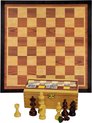 Afbeelding van het spelletje Compleet Schaakspel - schaakstukken van 8.7 cm en schaakbord van 54 x 54 cm - Luxe mooie houten uitvoering