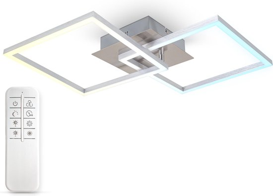 B.K.Licht - Plafondlamp - frame - led - CCT - afstandsbediening - dimbaar