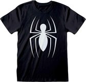 Marvel SpiderMan Heren Tshirt -S- Classic Logo Zwart