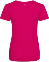 LXURY Dames Smooth Sportshirt maat XS - Trainingshirt - Roze - Sportkleding