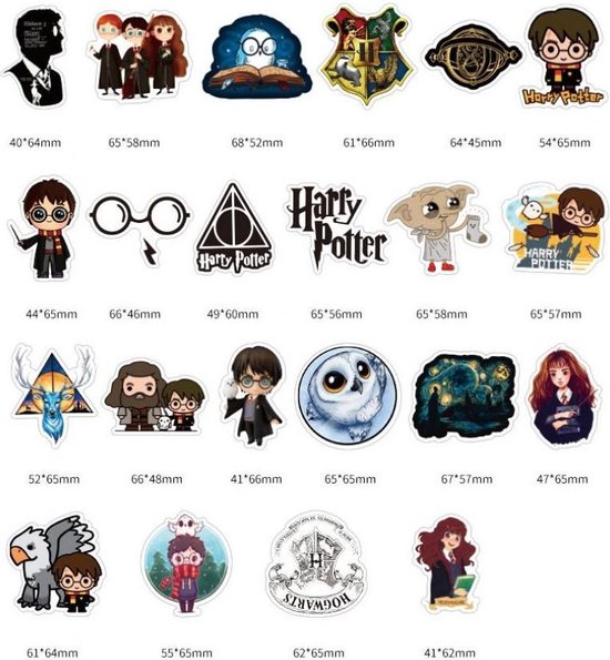 harry potter stickers laptop