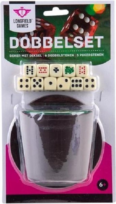 Thumbnail van een extra afbeelding van het spel Longfield Games Poker Dobbelset