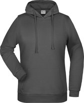 James And Nicholson Vrouwen/dames Basic Hoodie (Grafiet)