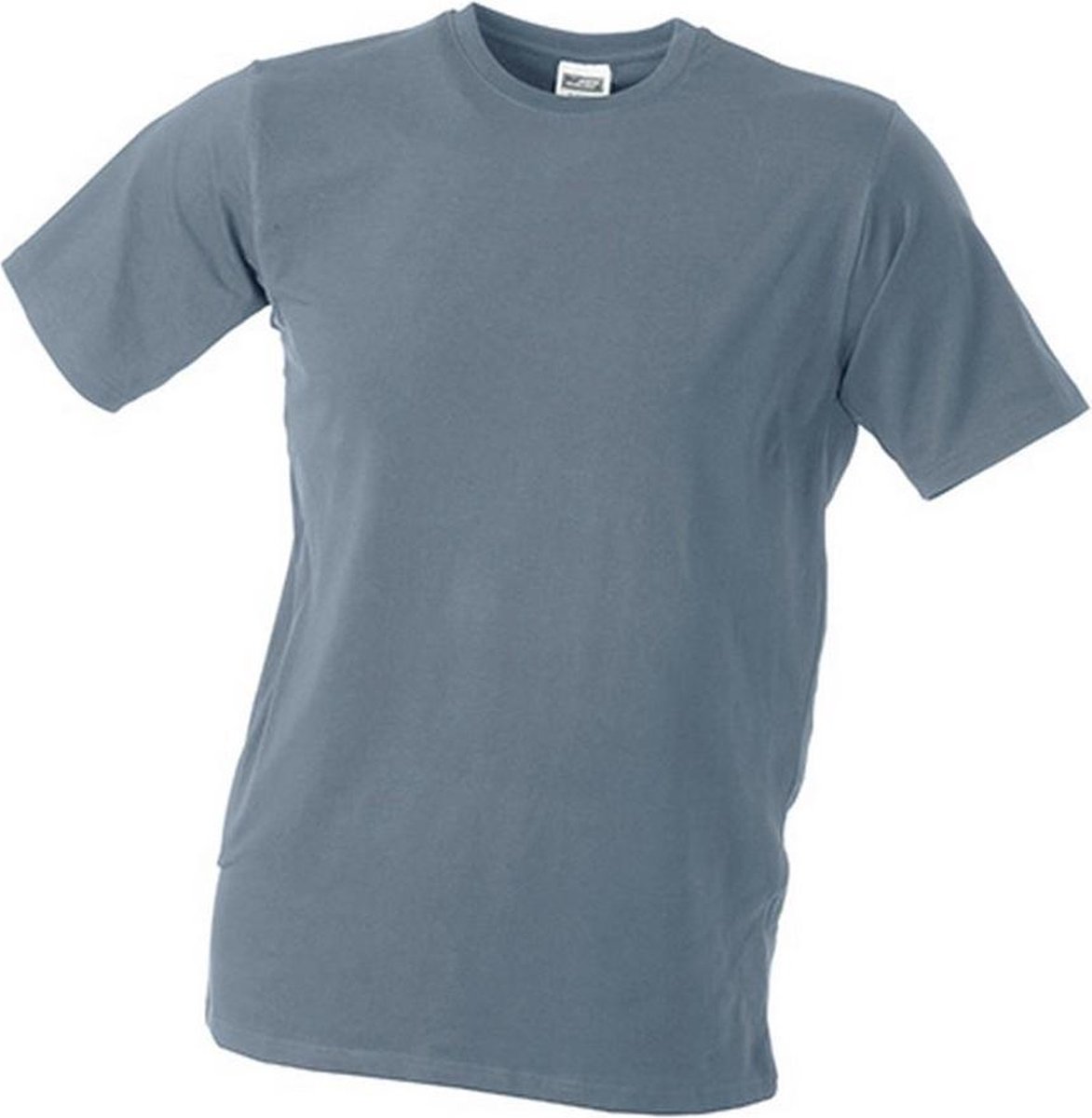 James and Nicholson Unisex Elastische Tee (Midden-Grijs)