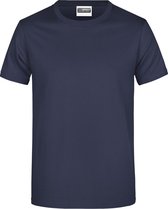 T-shirt Basic col rond James And Nicholson hommes (bleu Marine)
