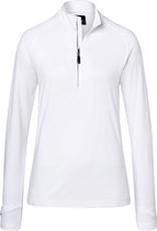 James and Nicholson Dames/dames Half Ritssport Top (Wit)