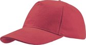 Atlantis Liberty Five Buckle Heavy Brush Cotton 5 Panel Cap (Rood)